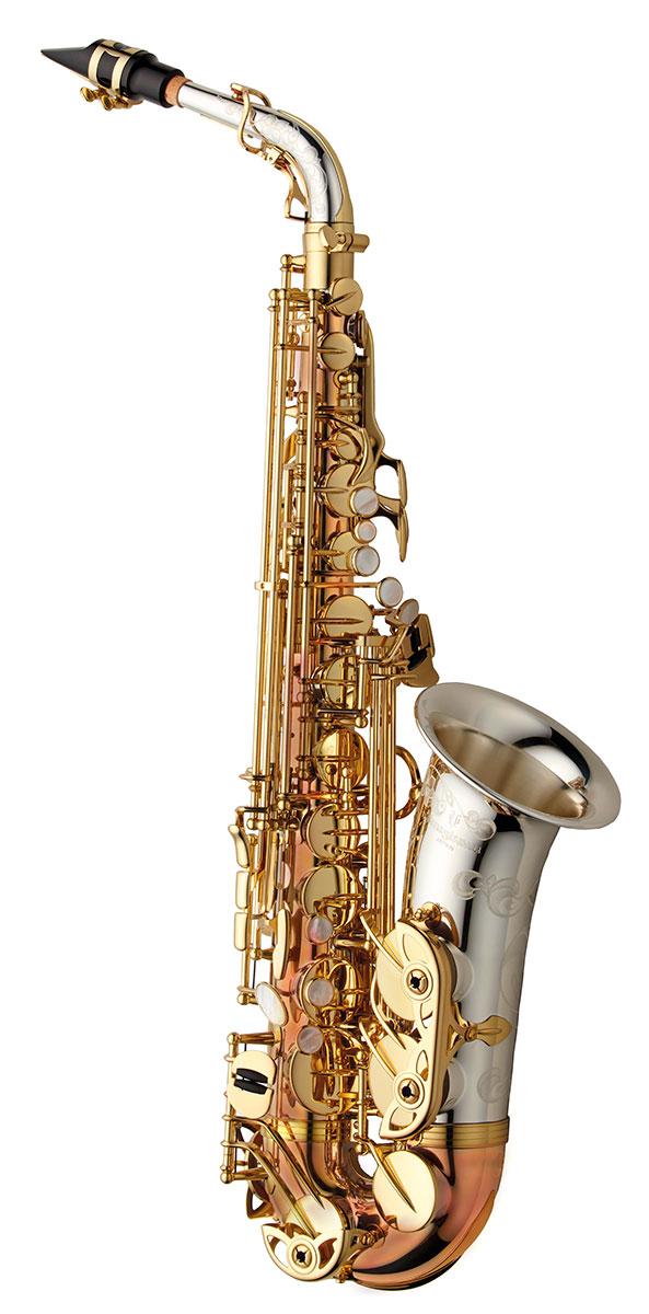 ALTO SAX - SOLID SILVER BELL & NECK - BRONZE BODY & BOW